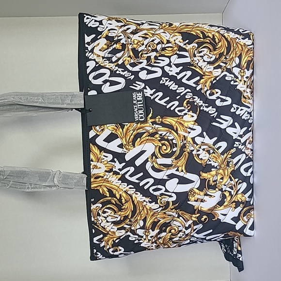 Authentic Versace Jean's Couture Tote Black/Gold - Picture 4 of 14